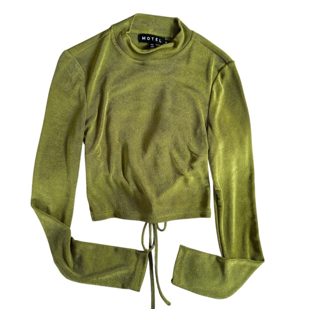 Motel Rocks Chartreuse Long Sleeve Top